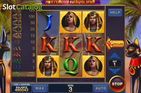 Скрин3. Mysterious Hieroglyphs (Pull Tabs) слот