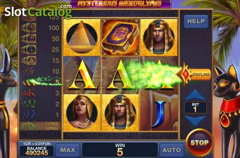 Скрин4. Mysterious Hieroglyphs (Pull Tabs) слот