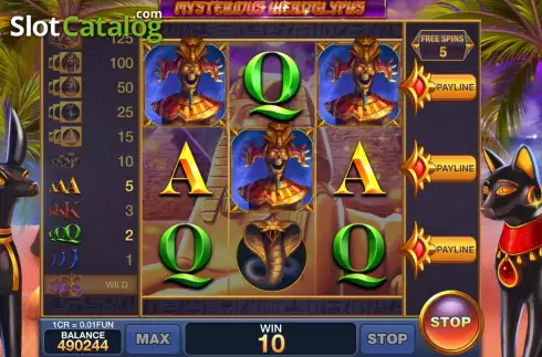 Скрин6. Mysterious Hieroglyphs (Pull Tabs) слот