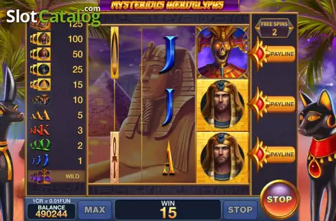 Скрин7. Mysterious Hieroglyphs (Pull Tabs) слот