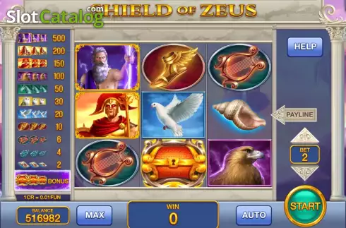 Скрин2. Shield of Zeus (Pull Tabs) слот
