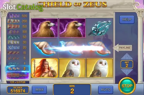 Скрин3. Shield of Zeus (Pull Tabs) слот