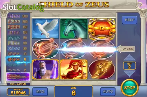 Скрин4. Shield of Zeus (Pull Tabs) слот