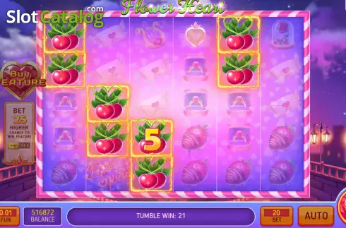 Скрин3. Flower Heart слот