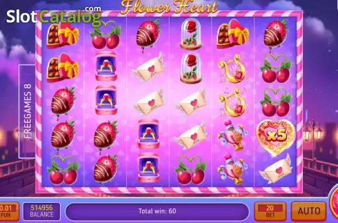 Скрин6. Flower Heart слот