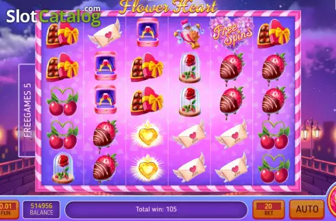 Скрин7. Flower Heart слот