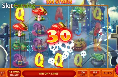 Скрин4. 100 Witches слот