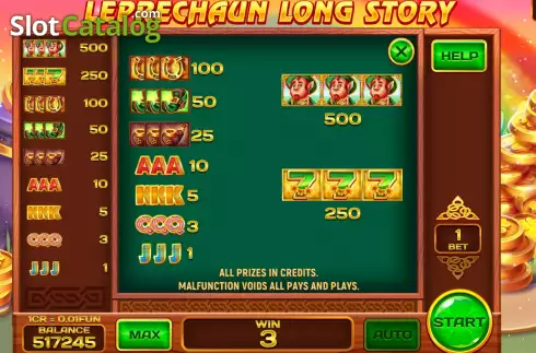 Скрин6. Leprechaun Long Story (Reel Respin) слот