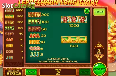 Скрин6. Leprechaun Long Story (Pull Tabs) слот