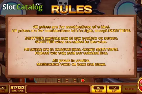 Скрин9. Pirate Coins Wheel слот