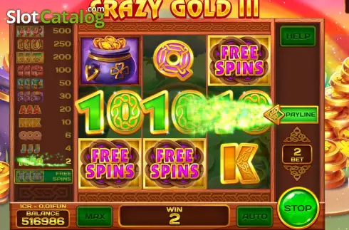 Скрин3. Crazy Gold III (Pull Tabs) слот