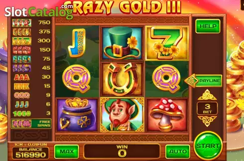Скрин2. Crazy gold III (3x3) слот