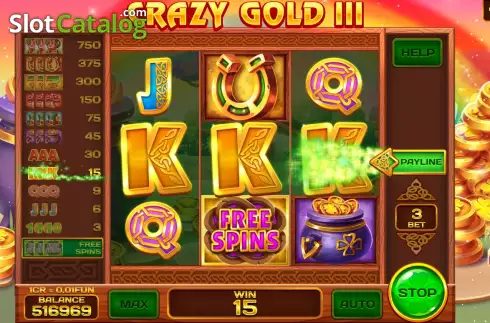 Скрин5. Crazy gold III (3x3) слот