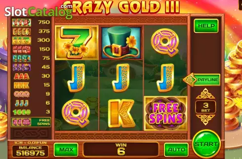 Скрин4. Crazy gold III (3x3) слот