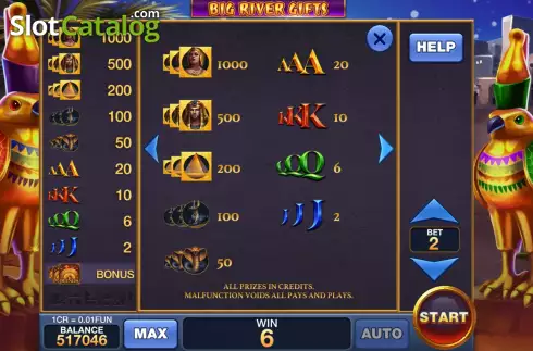 Скрин8. Big River Gifts (Pull Tabs) слот
