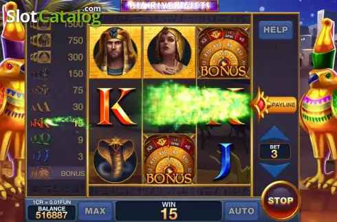 Скрин4. Big River Gifts (Reel Respin) слот