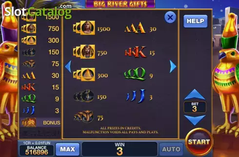 Скрин5. Big River Gifts (Reel Respin) слот