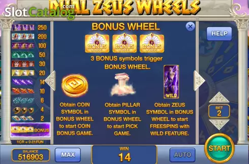 Скрин5. Dual Zeus Wheels (3x3) слот