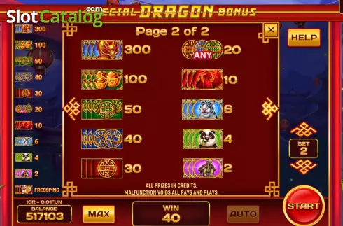 Скрин6. Special Dragon Bonus (3x3) слот
