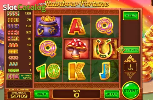 Скрин3. Rainbow Fortune (Reel Respin) слот
