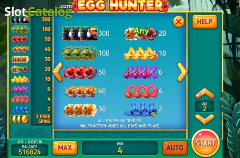 Скрин5. Egg Hunter (Pull Tabs) слот