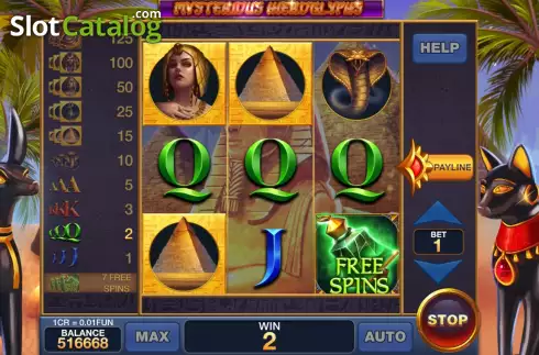 Скрин4. Mysterious Hieroglyphs (Reel Respin) слот