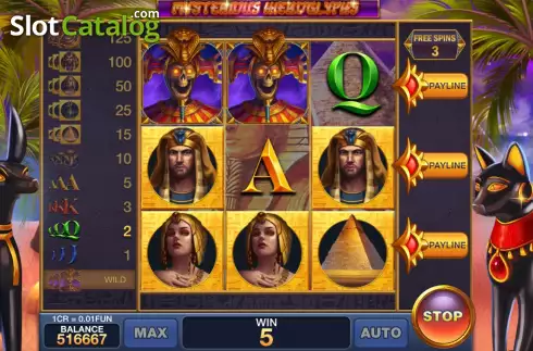 Скрин7. Mysterious Hieroglyphs (Reel Respin) слот