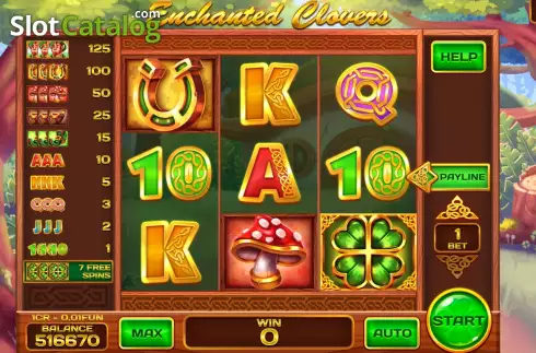 Скрин3. Enchanted Clovers (3x3) слот