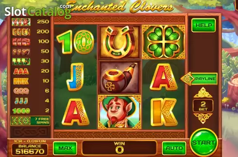 Скрин2. Enchanted Clovers (Pull Tabs) слот