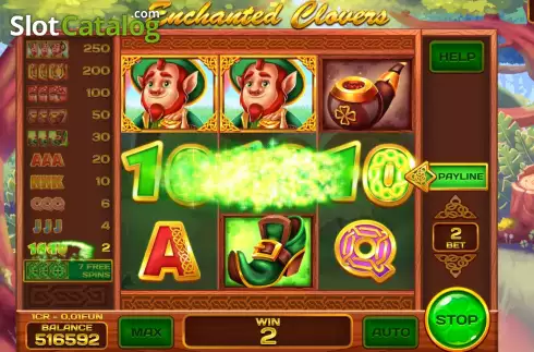 Скрин3. Enchanted Clovers (Pull Tabs) слот
