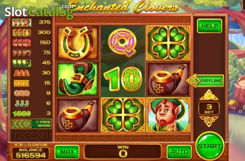 Скрин3. Enchanted Clovers (Reel Respin) слот