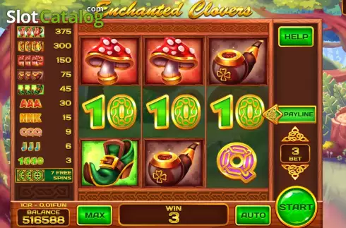 Скрин4. Enchanted Clovers (Reel Respin) слот