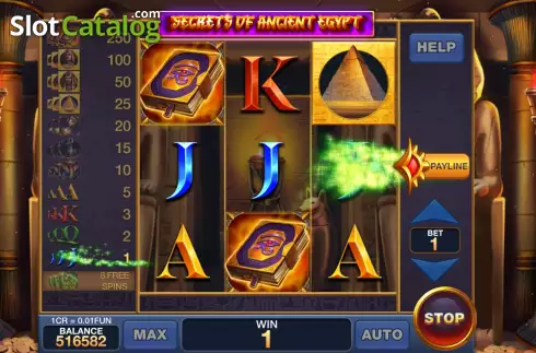 Скрин3. Secrets Of Ancient Egypt (3x3) слот