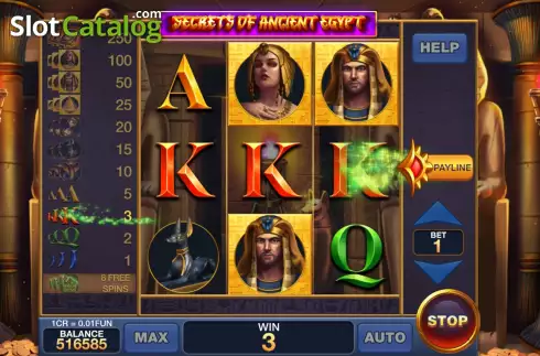Скрин4. Secrets Of Ancient Egypt (3x3) слот