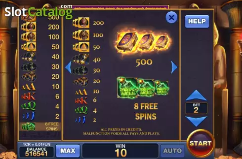 Скрин5. Secrets Of Ancient Egypt (Pull Tabs) слот