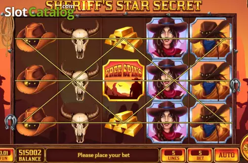 Скрин2. Sheriff's Star Secret слот