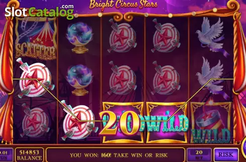 Скрин4. Bright Circus Stars слот