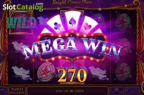 Скрин5. Bright Circus Stars слот