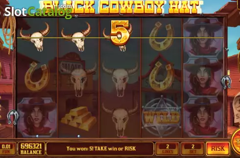 Скрин4. Black Cowboy Hat слот