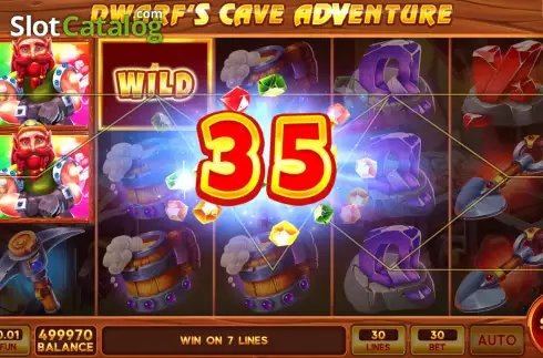 Скрин3. Dwarf's Cave Adventure слот