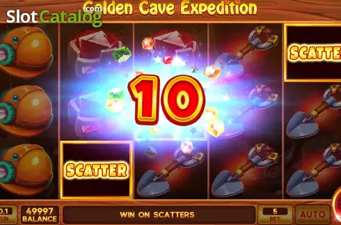 Скрин3. Golden Cave Expedition слот