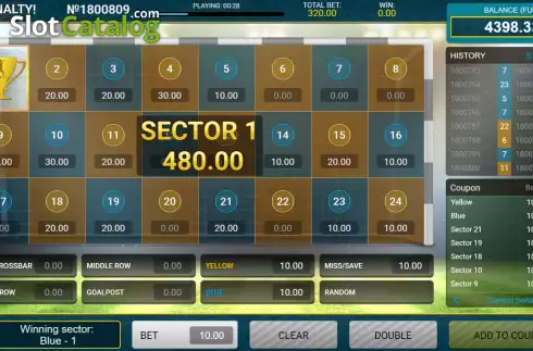Скрин3. Penalty (InBet Games) слот
