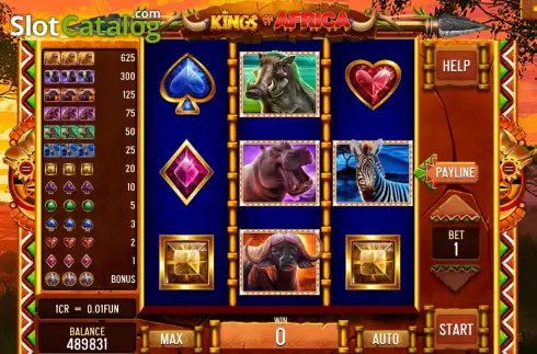 Скрин2. Kings of Africa (Pull Tabs) слот