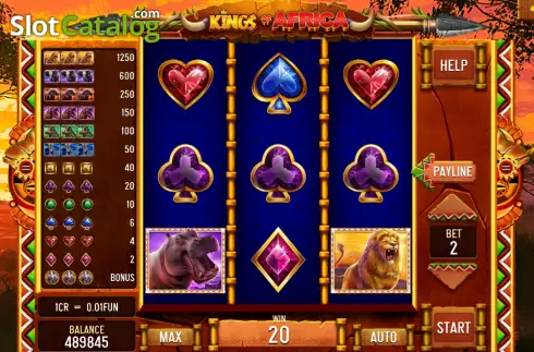 Скрин3. Kings of Africa (Pull Tabs) слот