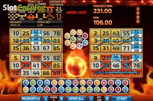 Скрин3. Firestorm Bingo слот