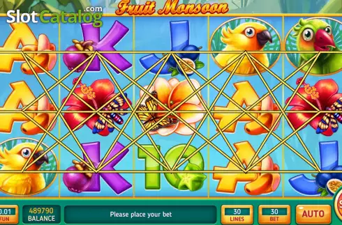 Скрин2. Fruit Monsoon слот