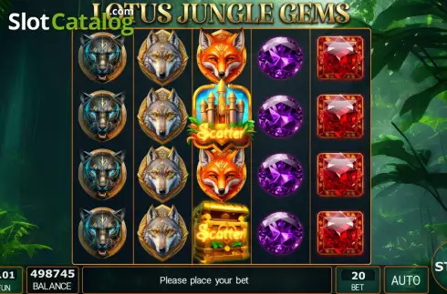 Скрин2. Lotus Jungle Gems слот