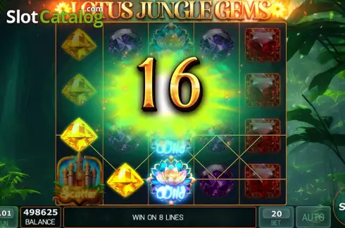Скрин3. Lotus Jungle Gems слот