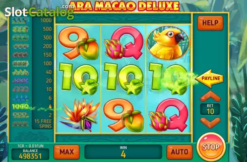 Скрин3. Ara Macao Deluxe (3x3) слот