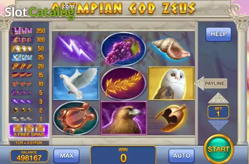 Скрин2. Olympian God Zeus (3x3) слот